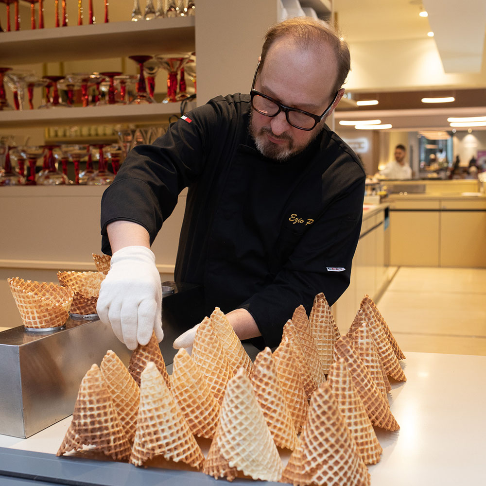 Artisan  maxi cones made from fragrant wafer